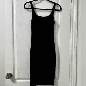 Zara Black Midi Bodycon Dress